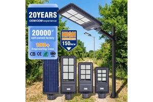 Municipal Project Solar Street Lamp 60W 120W 180W Outdoor SMD LED Highway Lights LiFePO4 Battery Aluminum IP65 Waterproof