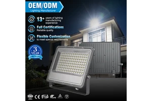 Coveda IP66 Waterproof 85-265V 30W-400W 3500K-6500K SMD LED Flood Light with High Brightness Die-cast Aluminum & PC Construction