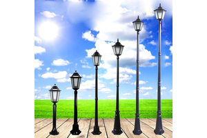 Villa Courtyard LED IP65 Waterproof Outdoor Lawn Lantern High Pole Lamp for Garden