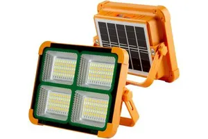 Construction Spotlight with LED Battery Portable Work Spotlight Battery 4 Modes LED Floodlight
