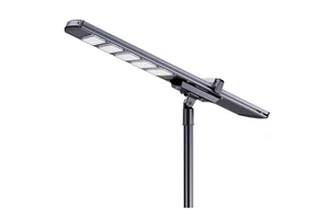 Smart Auto Sweep Solar Street Light Outdoor Waterproof IP65 All One LED Roadway Luminaire Aluminum Alloy Bridgelux Lithium