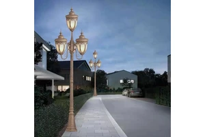 Outdoor European Antique Courtyard Lamp Decoration Power Street Lamp Lighting Road Waterproofing Modern Pole Light