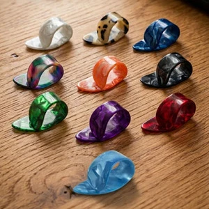 Midex GP-10X Guitar & Bass Thumb Picks-Plastic Durable Lightweight-Assorted Colors
