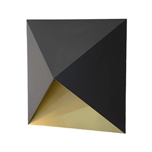 For CUL Certified Custom Black Gold E12 Iron Body LED Light Hotel Pyramid Wall Lamp Sconce WIDEARTH LIGHTING 5-Year Warranty