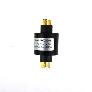 SRC032-4 32mm 14A PIN type golden plated rotary joint electrical connector slip ring