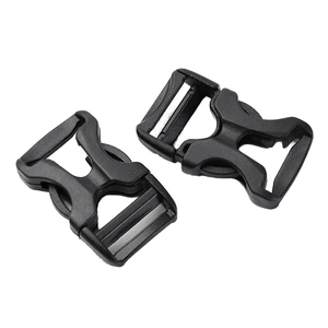 26MM/38MM Black Strong Fashion Adjustable Fastener with Plastic Side Lightweight Quick-release Buckle for Outdoor Backpacks