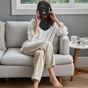 LED Face And Neck Red Light Therapy Mask 7 Colors LED Light Therapy Facial Mask For Salon