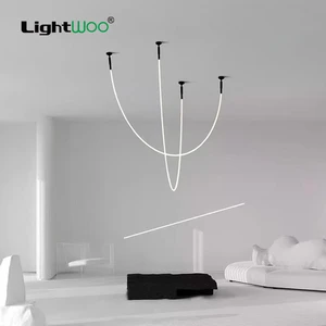 Skyline Modern LED Linear Wire Lights Simple Creative Corridor Aluminum Strip Lights for Exhibition Halls Corridor Exposure