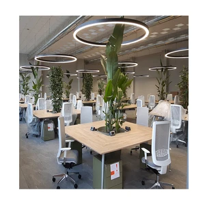 60W Dimmable LED Round Recessed/Suspended/Wall Mounting Led Linear Luminaires for Lobby,Hall