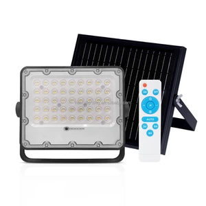 Rechargeable Dusk to Dawn 30w 50w 100w Mini Solar Flood Light 3 in 1 Light Bead Patent Design 180Lm/W Solar Garden Floodlight