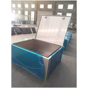 OEM Supported Portable Workshop Storage Custom Sizetool Cases Waterproof Aluminum Alloy Flat Tool Box for Truck Ute