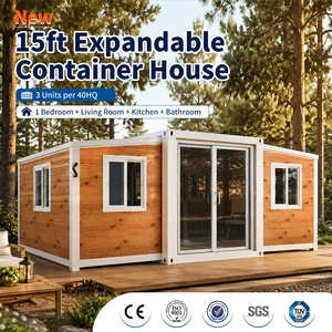 Modern 15Ft Prefabricated Expandable Container House Eco Friendly Tiny House Fast Installation Modular Home For Farm Stay