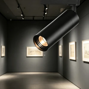Professional Modern Aluminum Body LED Track Light Surface Mounted Track Rail Mounted Commercial Lighting Exhibition High Ra 97
