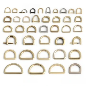 Zinc Alloy Multi-Colored Snap Hook D Rings Handbag Strap Clasp Carabiner Clip Buckle Spring Bag Hardware Parts