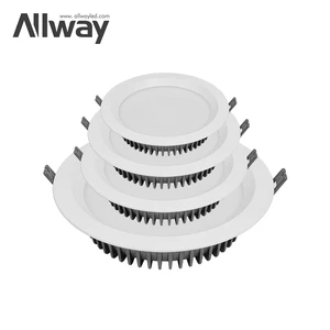 ALLWAY Ultra Thin Adjustable CCT Anti Glare Downlight SKD 3w 5w 7w 9w 12w 20w 30w Led Panel Lights