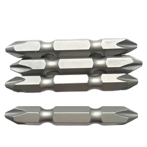 Double Ended Screw Bits S2 PH2 65mm Cross of Slotted Screwdriver Bits Electrical Tools for Electrician Tool Sets Herramientas