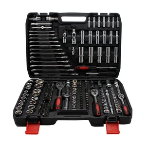 Auto Repair Tool Box 216pcs Tool Sets Machine Repair Tool Kits Chrome-Vanadium Steel Wrench Sets