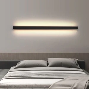 Minimal Aluminum Strip Wall Lamp Suitable for Living Room Bedroom Bedside Staircase Corridor and Corridor Room Decor Light