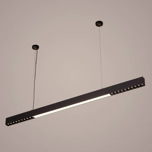 High Quality Office Hanging Profile Light Led Chandeliers Pendant Lamp Aluminum Linear Light With Reflector Cup