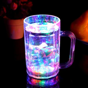 Color-Changing Luminous Water Activated Glowing Luminous Beer Cup Hotel Light up Cups Beer Mug
