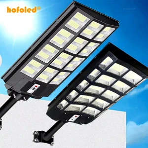 1000W 2000W 3000W 4000W Parking Lot Lighting Induction Sensor Led Flood Lamp All In One Integrated Solar Light Outdoor Street