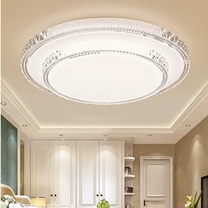 Hot Sale Luxury Crystal Lamp Modern Design Decorative Lights Acrylic Round Lamp Home Living Room Ceiling Led Light