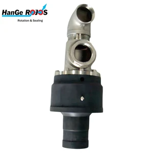 Customizable Carbon Steel/304 Stainless Steel High Temperature Rotary Joint Water Swivel Jaw-Jaw Type Polished Finish 500 RPM