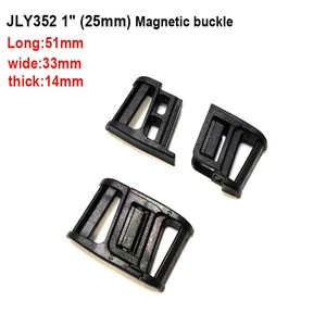 25mm 38mm Classic Strong Magnetic Slider Plastic Eco-Friendly Durable Quick Release Buckle Tactical Fastener Outdoor Jilingyang