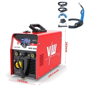 VECTOR Co2 Gas MIG Lift TIG Welders MMA FCAW Gasless Welding Machine MIG200DB