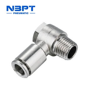 High-Quality Brass Straight Rotary Connector with Male BSPT Thread, Suitable for Pneumatic Systems and Air Hose