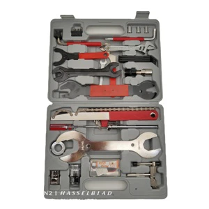 High-quality 44-piece Riding Equipment Gray Bike Tool Box Bicycle Repair Toolbox Bicycle Tool Kit