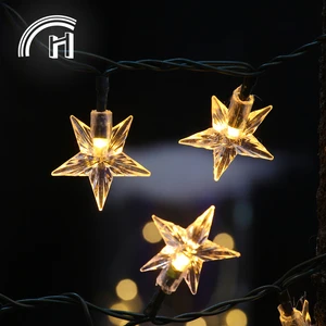 Flexible Decoration Plastic Star Shaped Led Lamp