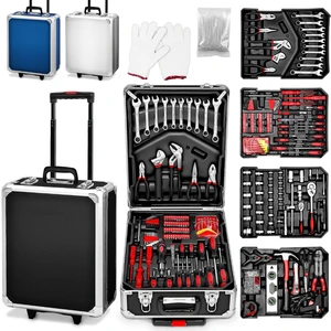 Wholesale Home DIY & Garage Mechanical Tool Kit Set Socket Wrenches & Tool Sets in Professional Box Cabinet Trolley Wheeled Case