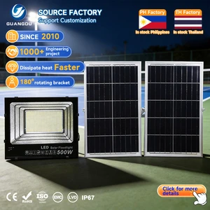 Optical Control Ip67 Outdoor Waterproof 30 50 100 200 300 500 1000 w Solar Led Flood Lamp