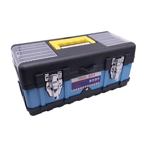 14 Inch Stainless Steel Portable Tool Box Multi-Function Hardware for Household Maintenance Electrician Auto Storage OEM