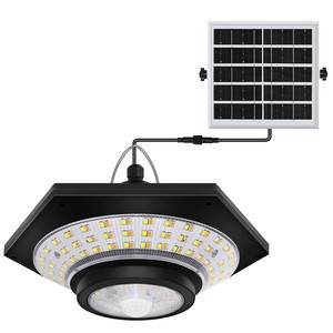 IP65 Solar Shed Pendant Light Garden 228/180 LED 1000LM 5 Modes Remote Control Barn Gazebo Garage Rechargeable AAA Battery