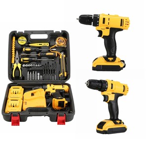 High Efficiency Durability Brushless Cordless Mini Drill Screwdriver Set Customized OEM Household Tool With Hard Case Tool Sets
