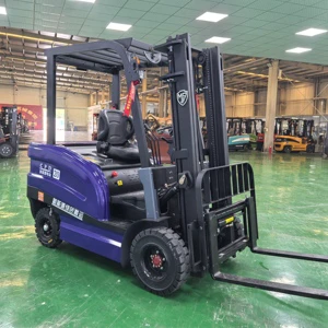 S-20 2 Ton Mini Electric Forklift CE Approved 4WD With Two-Stage Mast 48V Lithium Battery Offroad Free Shipping
