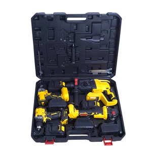 High Torque 4 Piece Brushless Cordless Tool Kit Taladro Amoladora Chave De Impacto 21V Power Set for Auto Repair