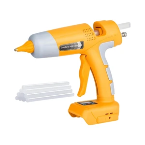 QIYUN HG05-DEW Cordless Hot Glue Gun Kit for 20V/60V Batteries LED Digital Control 10pcs 0.43'' Hot Glue Sticks Plastic