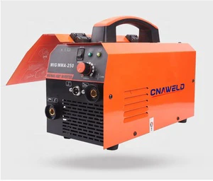 CHINAWELD Mig Mag /MMA-250 Gas Flux Core Wire MIG/MMA Welder 220V 100A 40% Duty Cycle 6mm Max Thickness Welding Machine
