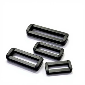 Rectangular POM Word Buckle For Backpack Plastic Square Strap With 10mm Second Thickened Buckle Belt Adjusting Ribbon