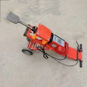 Tile Demolition Broken Hand Push Electric Hammer Pick Car Industrial Grade High Power Concrete Plastic Floor Shovel Short