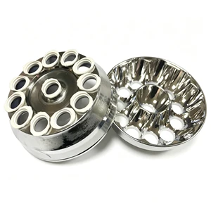 12 LED Aluminum Alloy Reflector Cup - High Brightness Replacement Part for DIY Flashlights & Work Lights