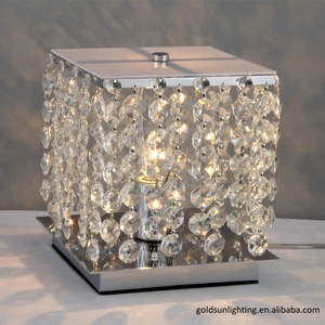 SQUARE TOUCH LIGHT TABLE LAMP LUXURY ANTIQUE HOTEL TABLE LAMP MODERN DECORATION CRYSTAL BEDSIDE DESK TABLE LAMP
