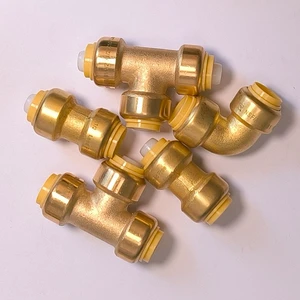 Sanitary Copper Plumbing Shark Bite Push Fittings 1/2