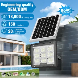 Professional Factory Fast Shipping ABS Ip65 Waterproof 100W 200W 300W 400W Floodlight Outdoor Led Solar Flood Light