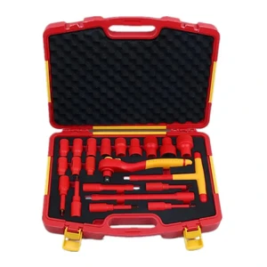 Professional Electrical Tool Kit 21 PCS 1/2 Inch VDE Insulated Electrician Tool Set Socket Screwdriver Set