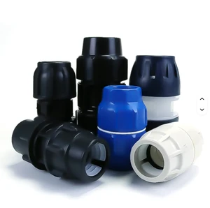 Push Fit Compression Fittings Microduct Coupler Straight Micro Duct Coupler 40 MM HDPE Pipe Coupling Microduct Accessory