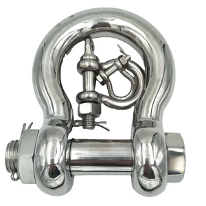 Hot Sale G209 Galvanized US Type Bow Shackle 6.5T-150T Forged Lifting Shackles Safety Hook Rigging Hardware Factory Direct Price